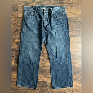 Levi's 569 Men’s Jeans 42X30 Blue Denim Straight Leg 5 Pocket 100% Cotton